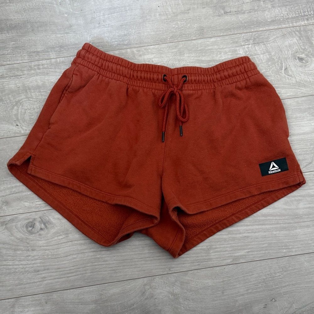 Reebok Burnt Orange Athletic Shorts medium